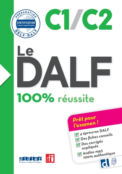 Le DALF C1/C2 100% réussite - édition 2017 - Livre + didierfle.app