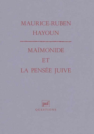 Maïmonide et la pensée juive