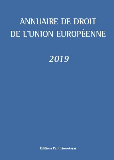 Annuaire de droit de l'Union européenne 2019