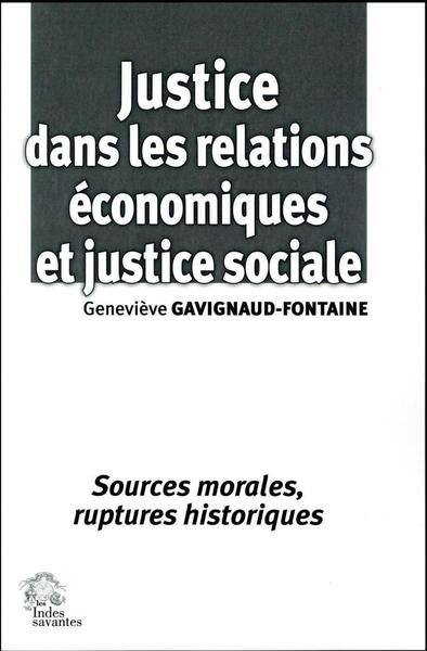 Justice dans les relations économiques et justice sociale