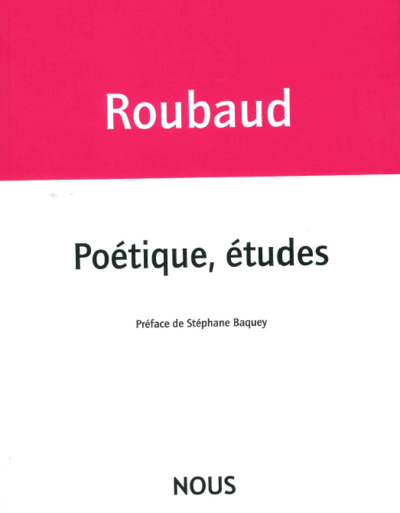 Poétique, études