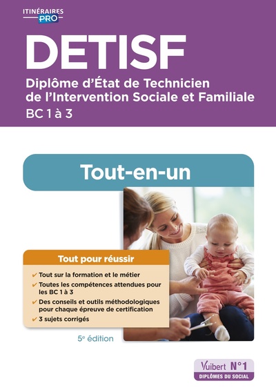 DETISF - Domaines de compétences 1 à 6 - Préparation complète pour réussir sa formation - Diplôme d'État de technicien de l'intervention sociale et familiale