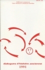 Dialogues d'histoire ancienne - 1991