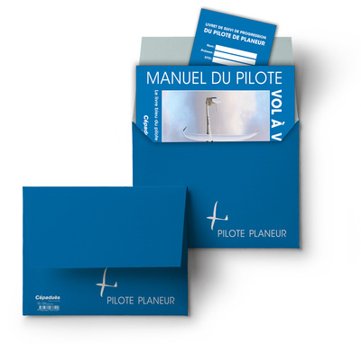 Pochette bleue du Pilote Planeur - contient le Manuel Planeur et le livret de progression