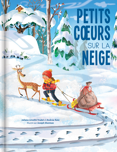 Petits coeurs sur la neige