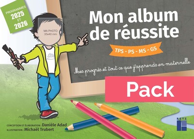 Pack de 10 - Mon album de réussite cycle 1 - Programmes 2025-2026
