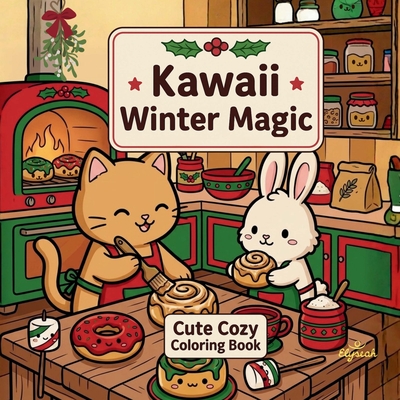 Kawaii Winter Magic - Cute Cozy Coloring Book:Malbuch für Erwachsene & Teens - mit süßen Kawaii-Motiven zum Ausmalen: Indoor Moments, Funny Outdoor Adventures, Bakery &...