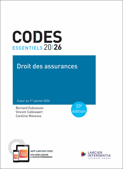 Code essentiel - Droit des assurances 2026 - À jour au 1er janvier 2026
