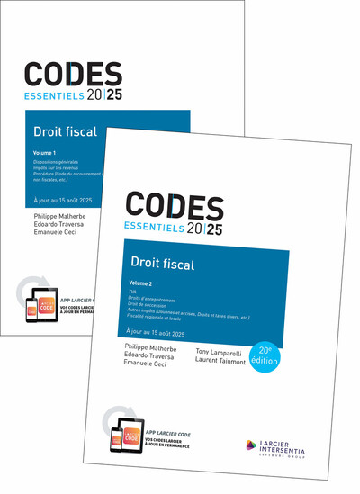 Code essentiel - Droit fiscal 2025 - À jour au 15 août 2025 (2 volumes)