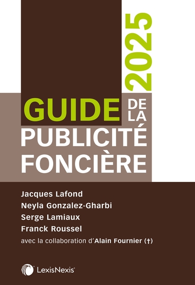 Guide de la publicité foncière 2025
