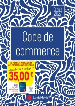 Code de commerce 2027 jaquette A la manière de Matisse