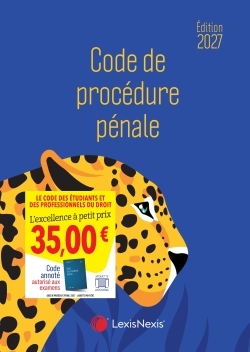 Code de procédure pénale 2027 Jaquette  Panthère