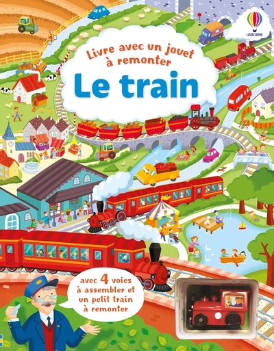 Le train - Livre avec jouet à remonter - dès 3 ans