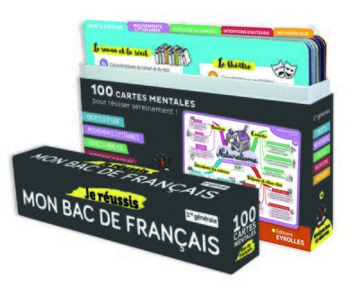 Je réussis mon bac de français - 100 CARTES MENTALES pour organiser ses révisions et préparer sereinement les épreuves du bac de 1re !