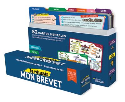 Je réussis mon brevet - 82 cartes mentales pour organiser ses révisions et préparer sereinement les épreuves brevet !