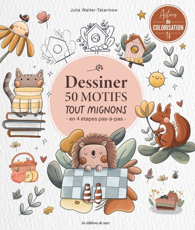 Dessiner 50 motifs tout mignons - en 4 étapes pas-à-pas