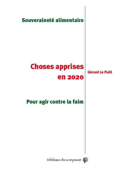 Choses apprises en 2020 - Souveraineté alimentaire. Pour agir contre la faim