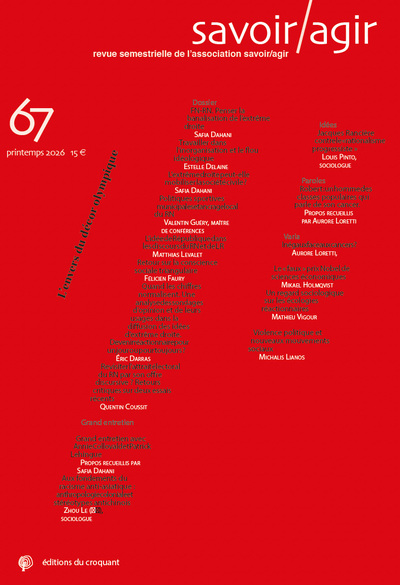 Revue Savoir/Agir n° 67