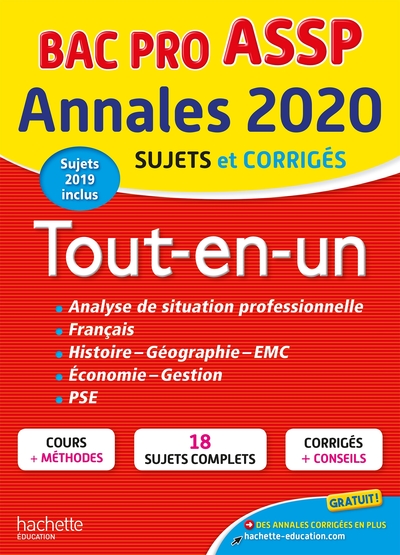 Annales Bac 2020 Le Tout-en-Un Bac Pro ASSP