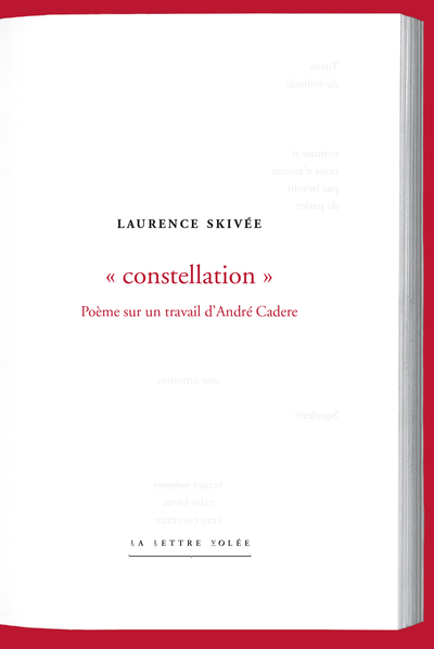 CONSTELLATION - Poème sur un travail d’André Cadere