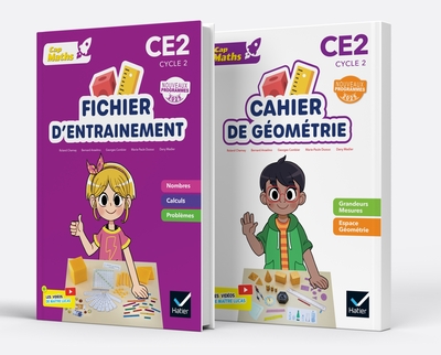 Cap Maths CE2 - Ed. 2026 - Fichier nombres et calculs + cahier de géométrie-mesure