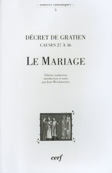 DECRET DE GRATIEN - CAUSES 27 A 36 LE MARIAGE