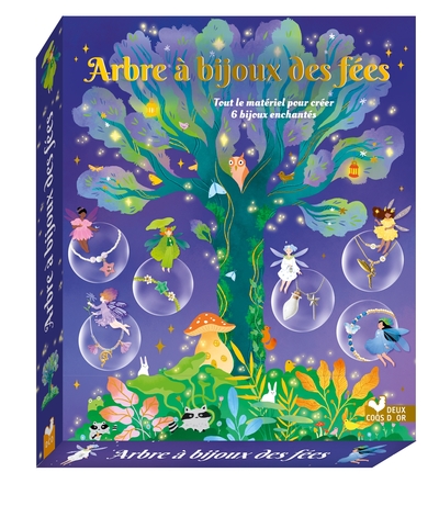 Arbre à bijoux des fées  - coffret avec accessoires