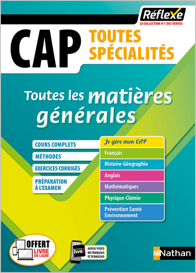 CAP Toutes Spécialités Toutes les matières générales - Réflexe - Tome 20