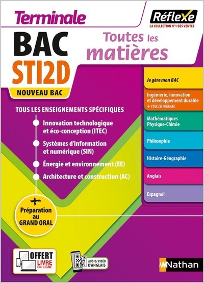 Toutes les matières STi2D Terminal - Réflexe N°22 2021