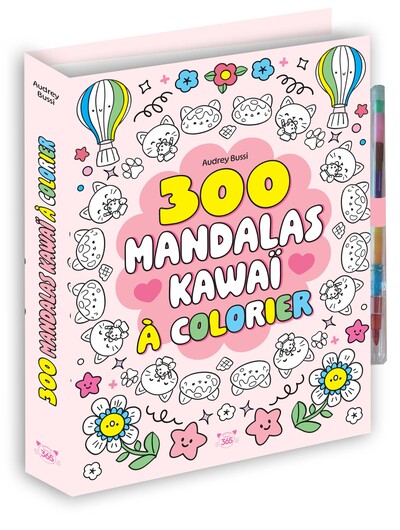 300 mandalas kawaï à colorier