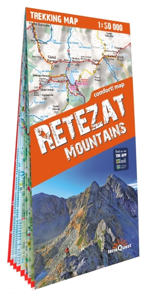 Monts Retezat 1/50000 (carte grand format laminée trekking tQ) Retezat Mountains Anglais