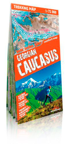 Caucase Géorgien (Ang) (Carte De Trek Laminée)