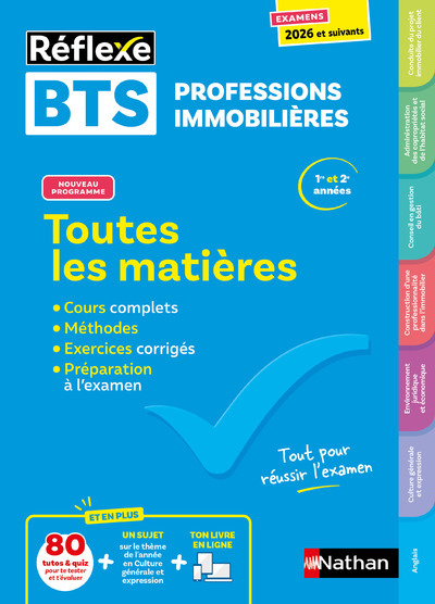 Toutes les matières BTS Professions immobilières - Réflexe N° 33