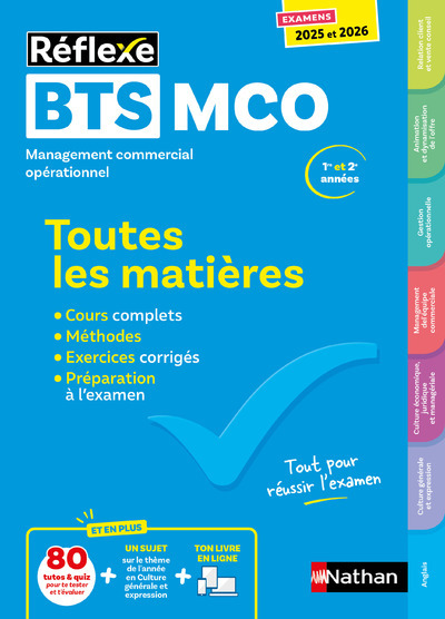 Toutes les matières BTS MCO - Réflexe - 2025-2026 - N° 7