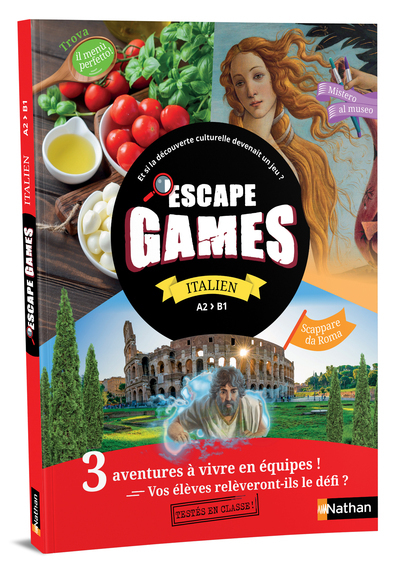 Pochette Escape games Italien A2&gt;B1 - 2024