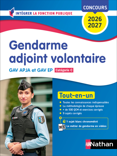 Concours Gendarme adjoint volontaire - Catégorie C 2026/2027