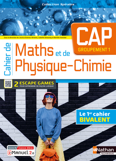 Cahier de Maths CAP Groupement 1 (Spirales) livre + licence élève 2023