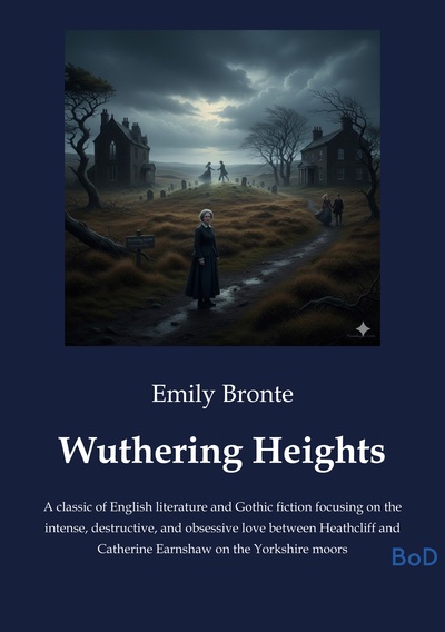 Wuthering Heights - A classic of English literature and Gothic fiction focusing on the intense, destructive, and obsessive love between Heathcliff and Catherine Earnshaw on the Yorkshire moors