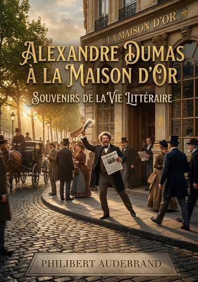 Alexandre Dumas à la Maison d'or - Souvenirs de la vie littéraire - Les souvenirs littéraires de Philibert Audebrand offrent un portrait intime d'Alexandre Dumas lors de son séjour à la Maison d'Or et son influence sur le Paris de 1850.