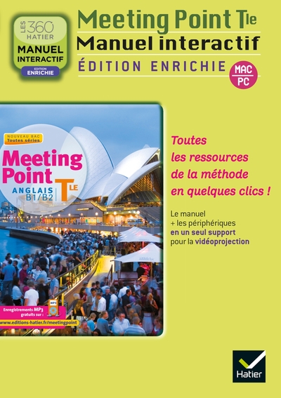 Meeting point Anglais Terminale éd. 2012 - CD ROM enrichi version utilisateurs de la méthode - Ne peut être vendu que sur présentation d&rsquo;une attestation d&rsquo;achat des ouvrages papiers