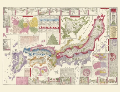 Carte - Carte du Japon sous l’ère Meiji