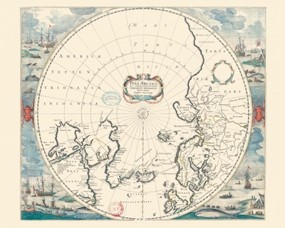 Carte – Pôle arctique - Géographie nostalgique