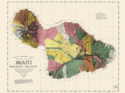 Carte - Maui - Géographie nostalgique