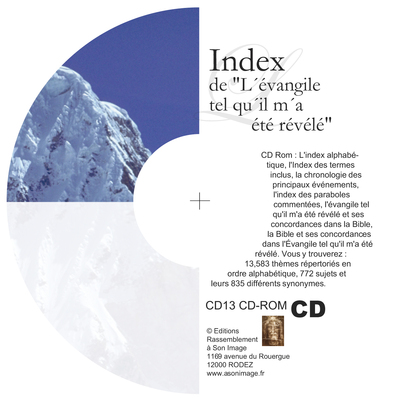 Index de l'évangile tel qu'il m'a été révélé -  livre audio - CD13