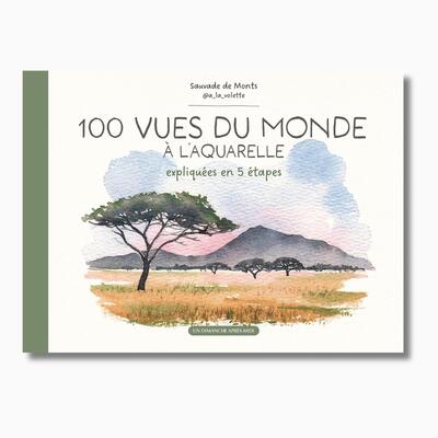 100 vues du monde à l'aquarelle - Expliquées en 5 étapes