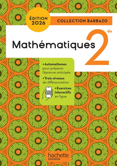Barbazo Mathématiques 2de - Livre élève - Ed. 2026