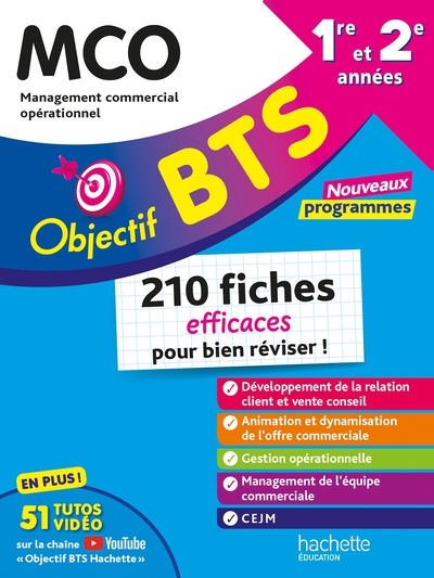 Objectif BTS MCO - 210 fiches efficaces pour bien réviser - 2025