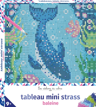 Tableau mini strass Baleine - boîte avec accessoires