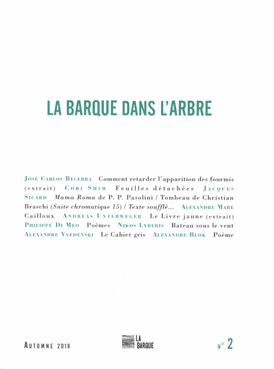 Revue La Barque dans l'arbre n°2