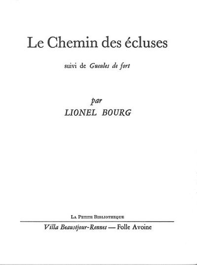 Le Chemin des écluses